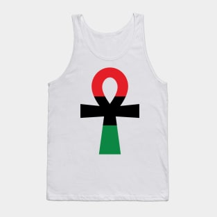 Red, Black & Green Ankh Tank Top